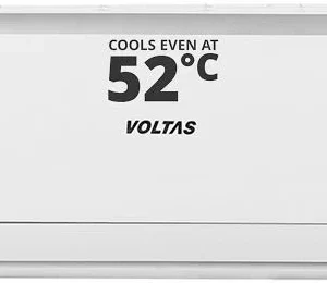Voltas 125V Vectra CAW 1 ton 5 star inverter Split AC|4-IN-1 Adjustable mode|Energy Efficient|High ambient Cooling-cools even at 52°C|Anti dust filter with Anti-microbial coating| Copper Coil | White